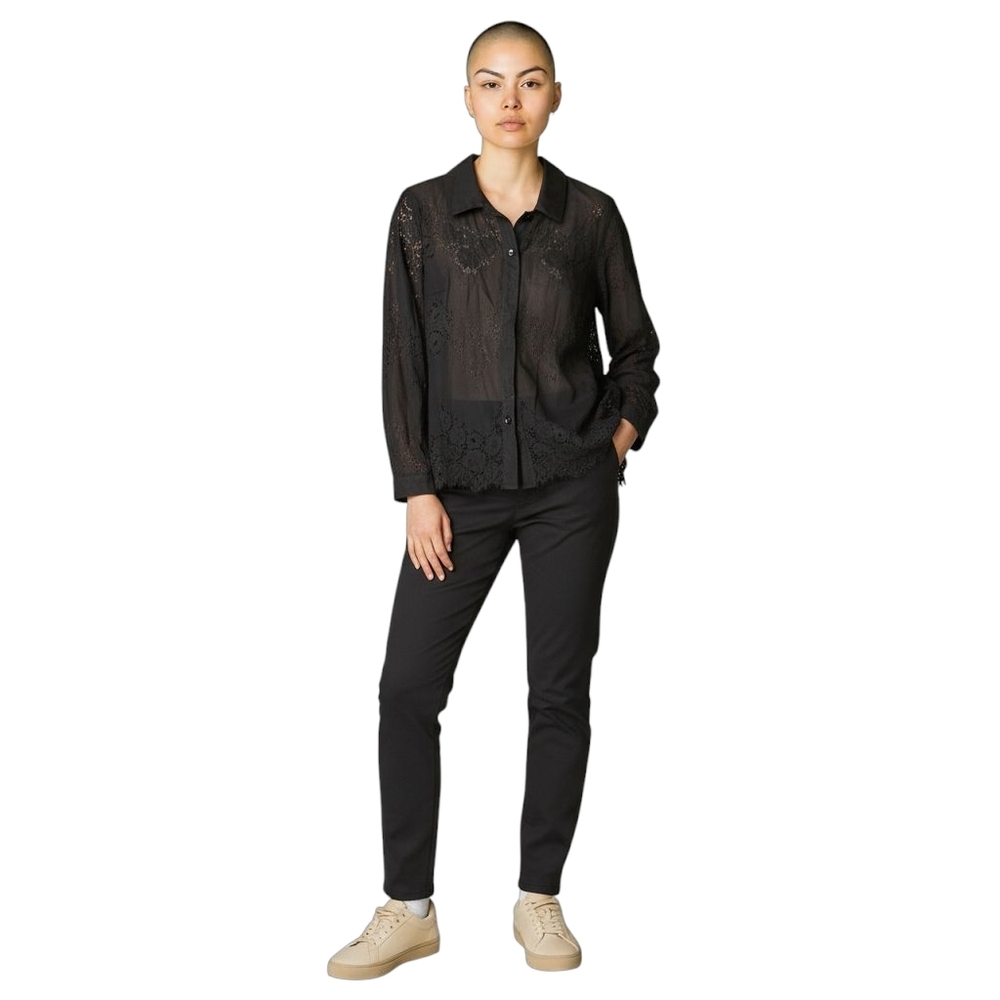 Cabi Longsleeve Black Blouse Size Small
